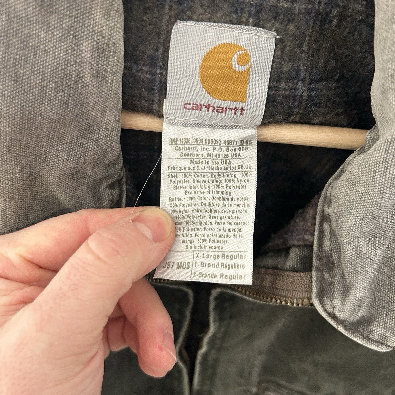 Carhartt Vintage Carhartt Blanket-Lined Detroit Jacket “Moss” J97 Size US L / EU 52-54 / 3 - 14 Thumbnail
