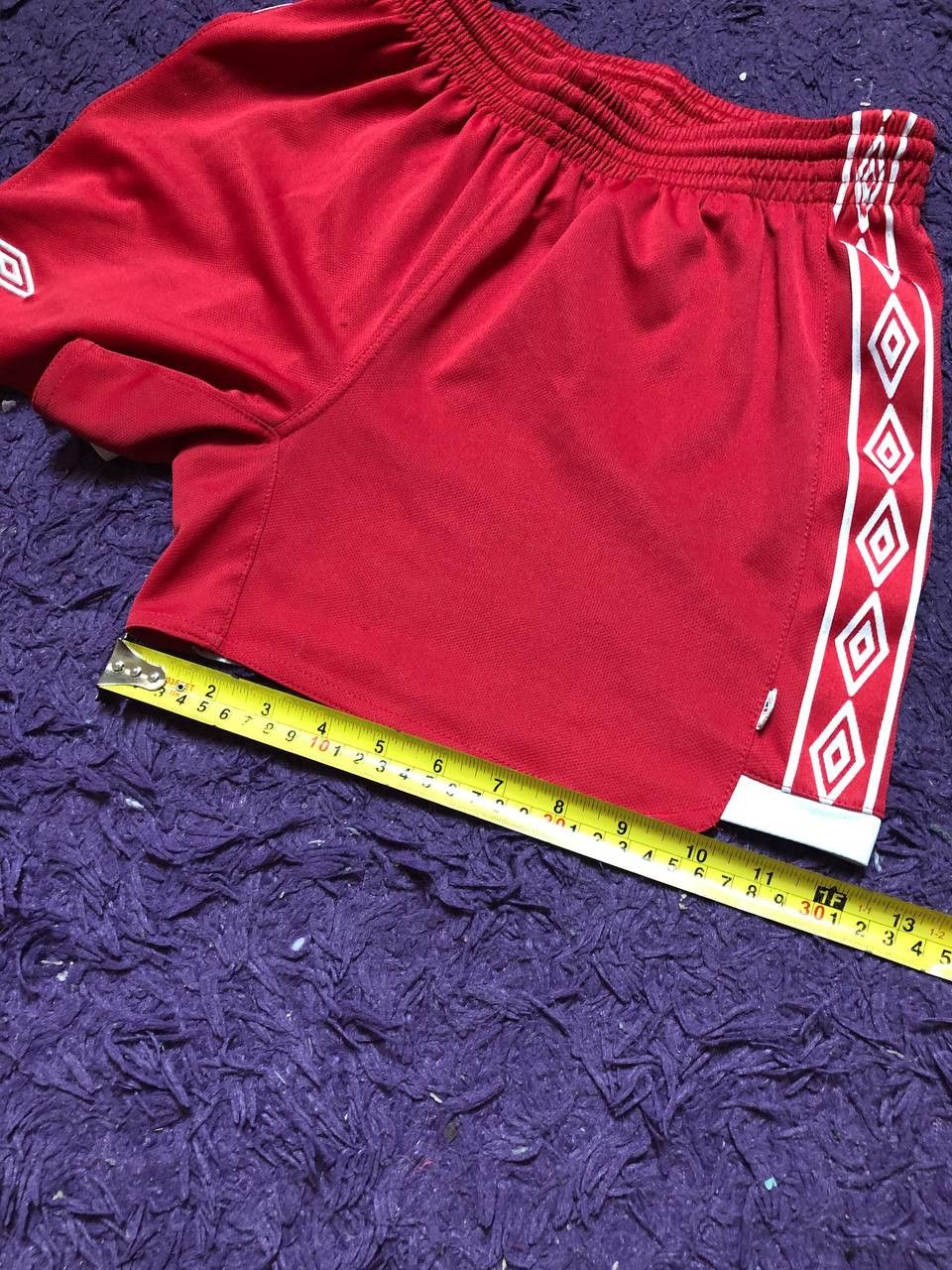 Umbro Vintage Umbro Streetwear Red Y2K Logo Shorts Size US 28 / EU 44 - 8 Thumbnail