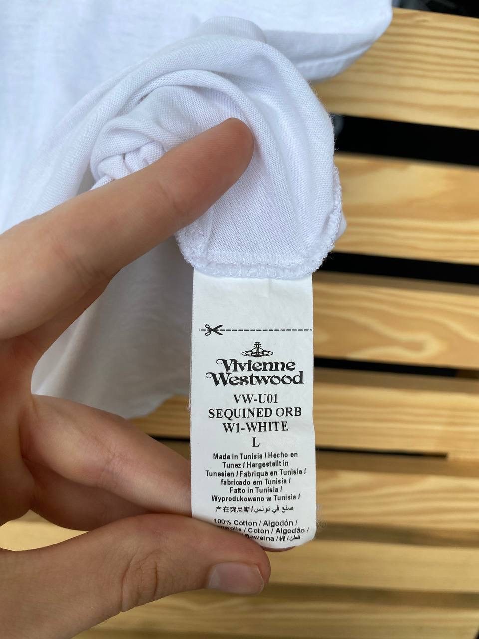 Vivienne Westwood 🔥 Vivienne Westwood Anglomania Bottle Tee Embossed ORB Shirt Size L / US 10 / IT 46 - 7 Thumbnail