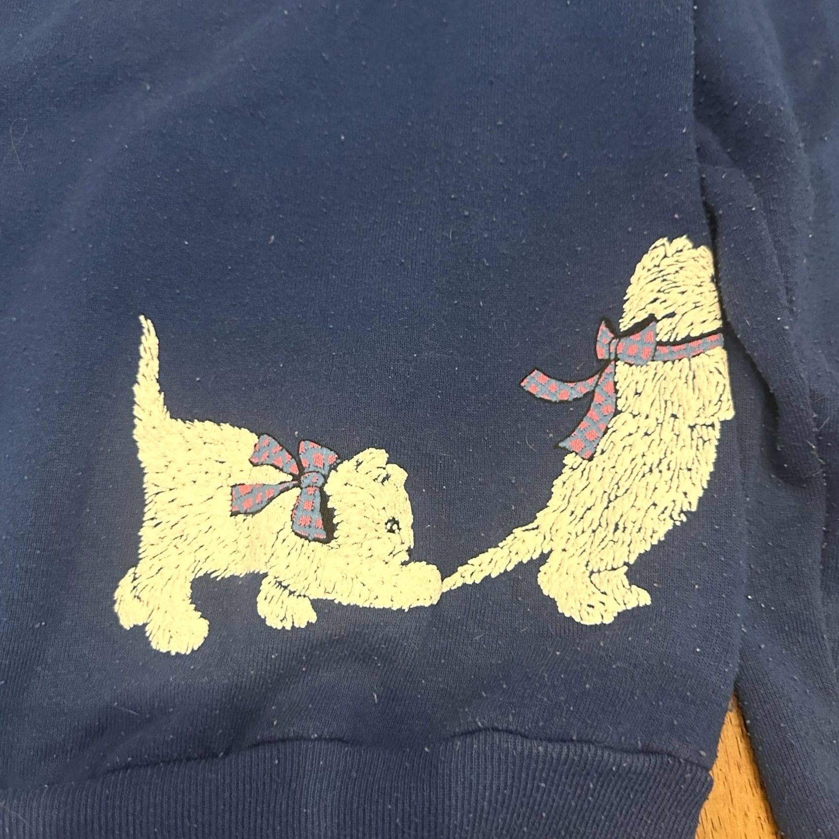 Jerzees VINTAGE JERZEES 80s Cat Sweatshirt Women's Medium Blue Pilly Size M / US 6-8 / IT 42-44 - 5 Thumbnail
