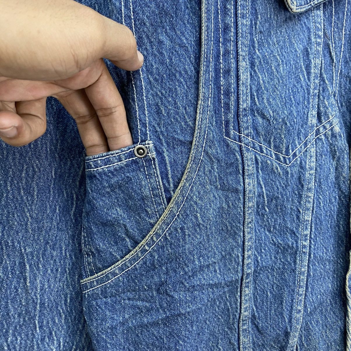 Vintage 🫶vintage blue denim trucker jacket-Denim Trucker Acid Wash Size US M / EU 48-50 / 2 - 6 Thumbnail