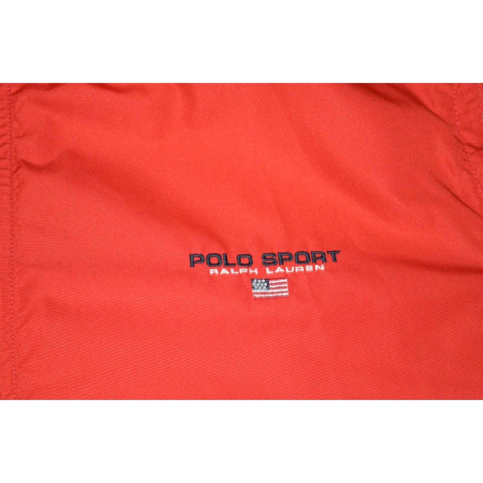 Vintage VINTAGE Polo Sport Windbreaker Jacket Red 2-IN-1 Removable Sleeves Vest L Mens Regular Size US L / EU 52-54 / 3 - 2 Thumbnail