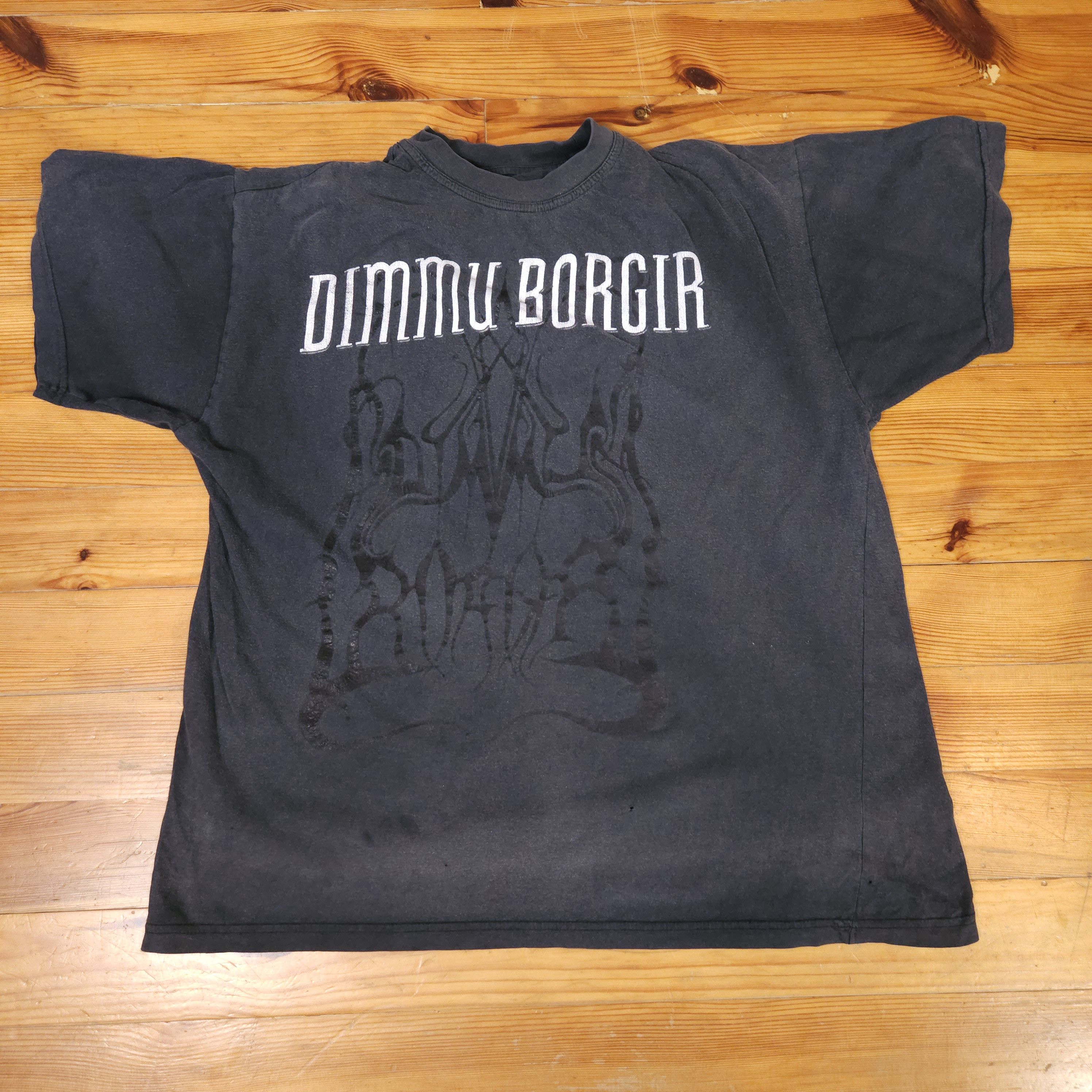 Band Tees Vintage Dimmu Borgir Norway T-shirt Death Metal Distress Size US XL / EU 56 / 4 - 1 Thumbnail