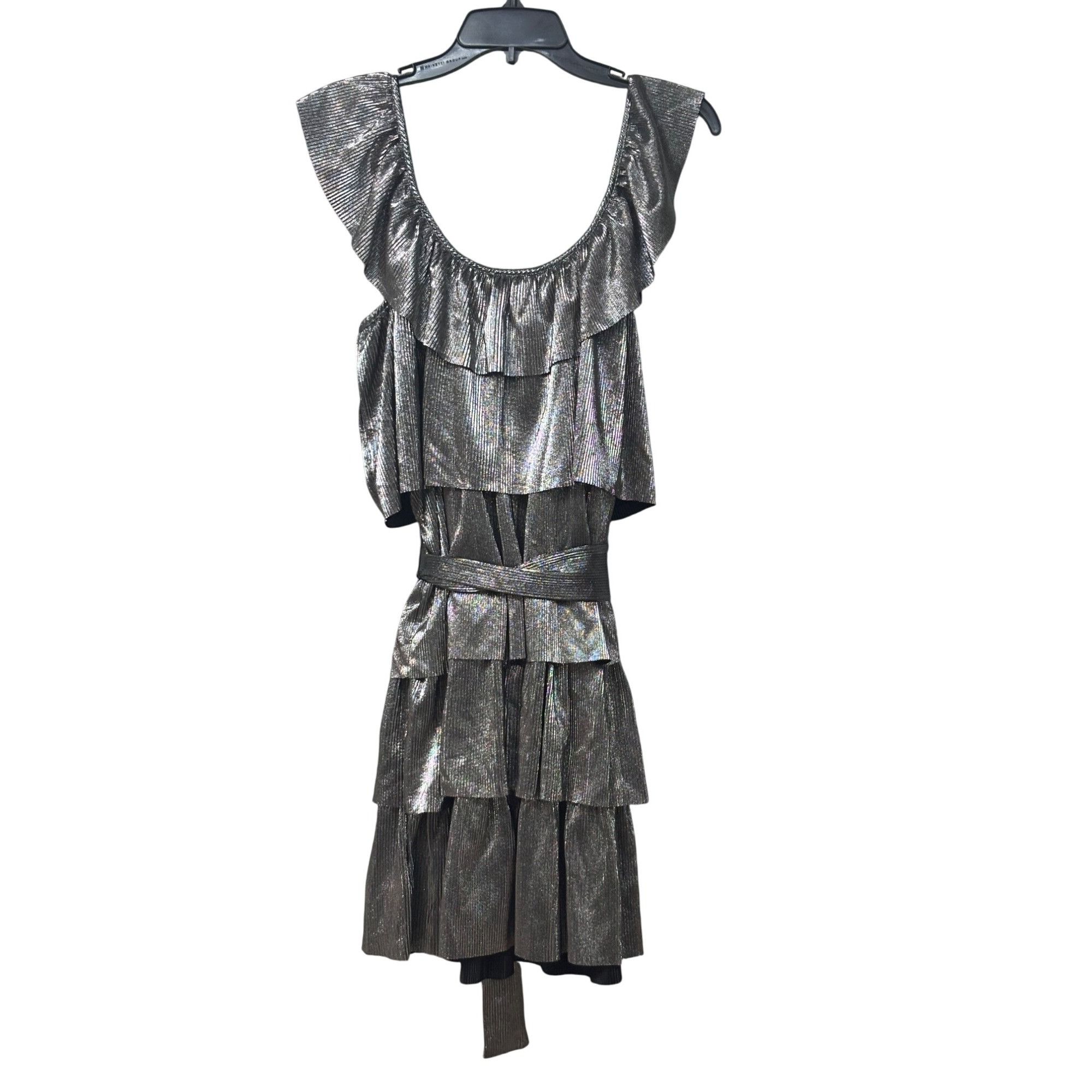 Other Michael Michael Kors Metallic Tiered Off-The-Shoulder Dress Size M / US 6-8 / IT 42-44 - 13 Thumbnail
