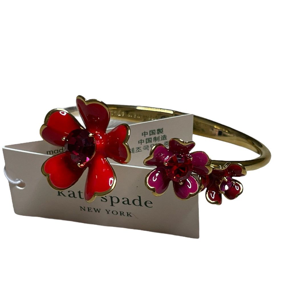 Kate Spade Kate Spade blushing blooms hinged cuff Bracelet Size ONE SIZE - 2 Thumbnail