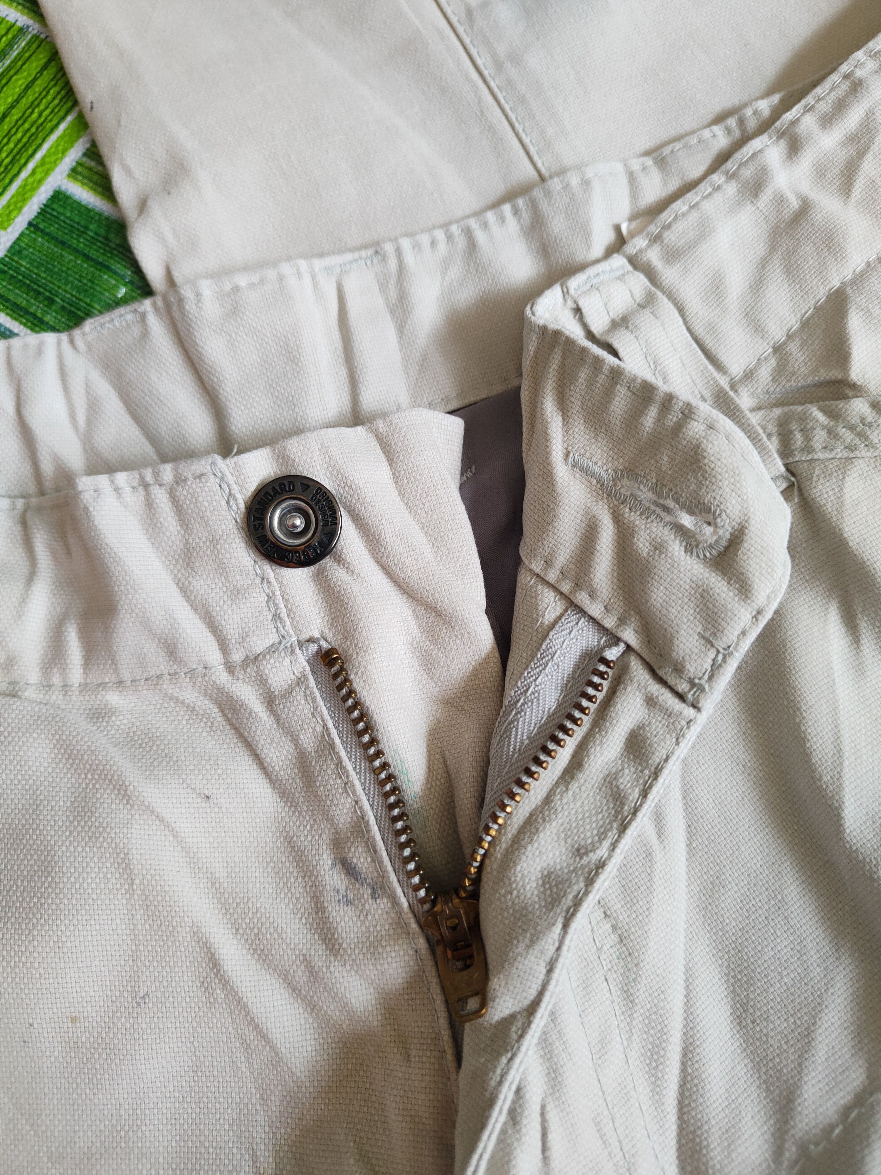 Japanese Brand Genba Ivory Multipocket Cargo Pants N#S011 Size US 32 / EU 48 - 12 Thumbnail