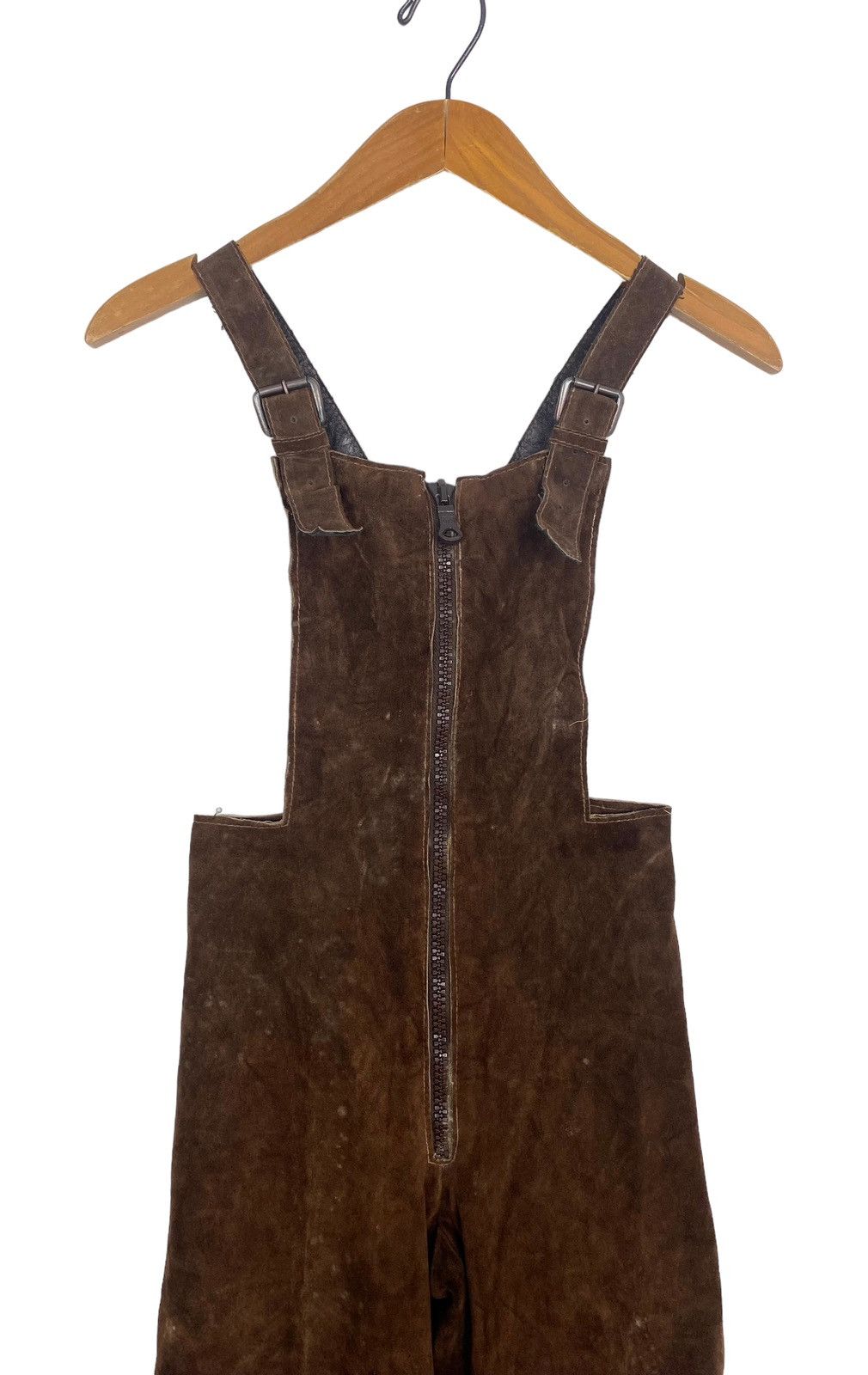 Vintage Rare‼️ Vintage Aicad Italia Suede Lather Riri Zipper Size 24" / US 00 / IT 34 - 2 Thumbnail