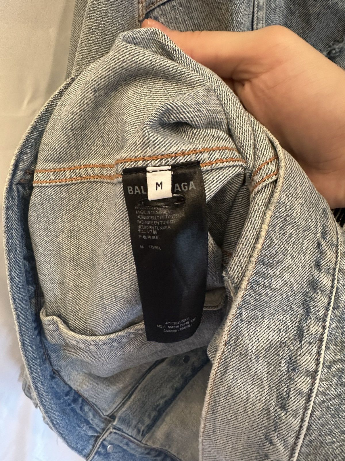 Balenciaga Balenciaga Denim Jacket Size US M / EU 48-50 / 2 - 7 Thumbnail