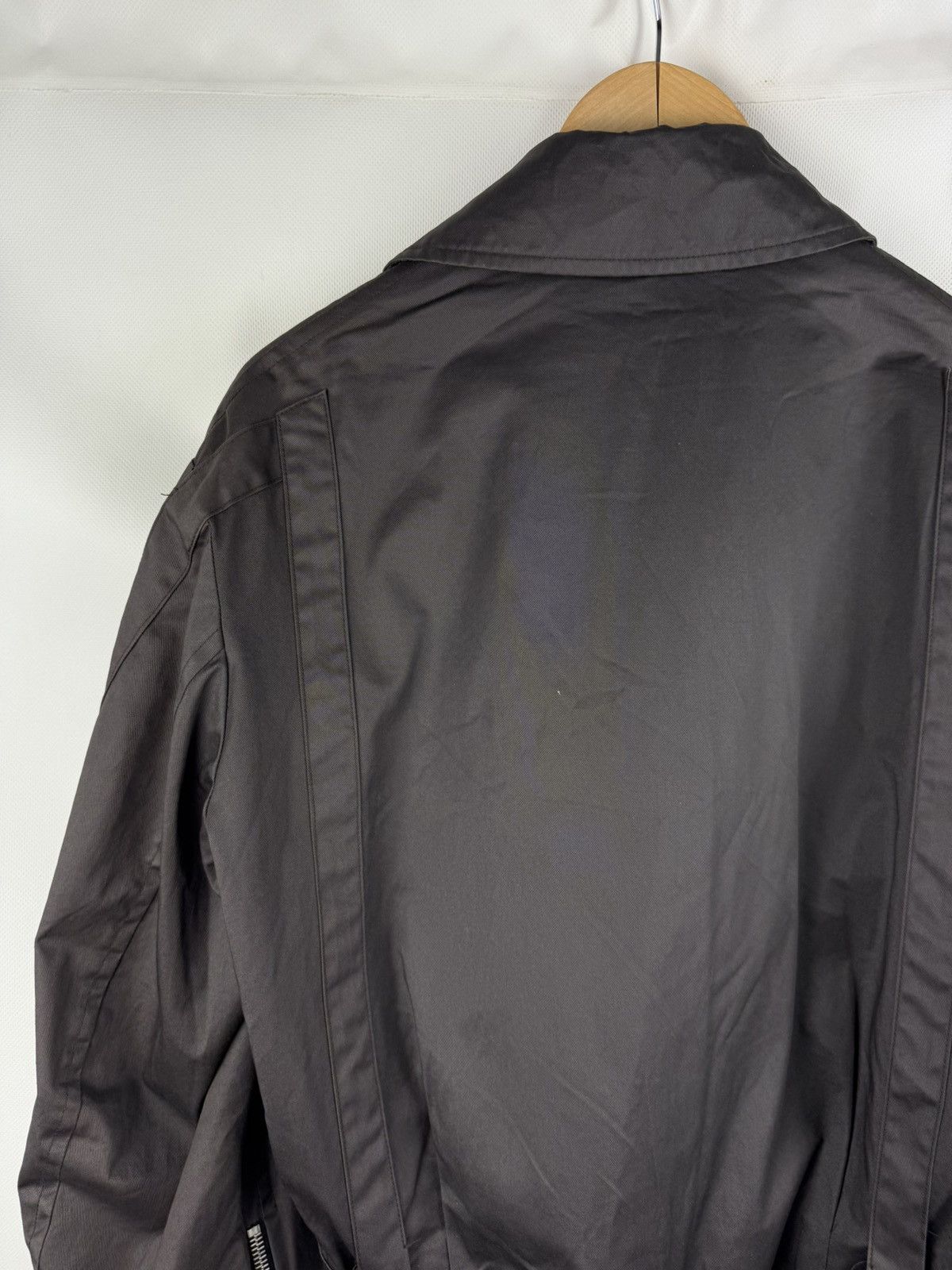 Dries Van Noten Dries Van Noten Crop Belted Assymetrical Collar Biker Jacket Size US M / EU 48-50 / 2 - 12 Thumbnail