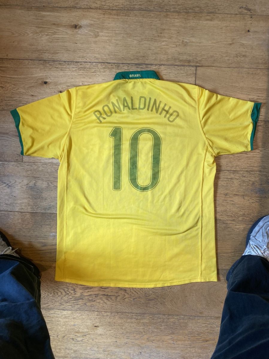 Nike × Vintage Vintage Brazil number 10 Jersey Size US L / EU 52-54 / 3 - 2 Thumbnail