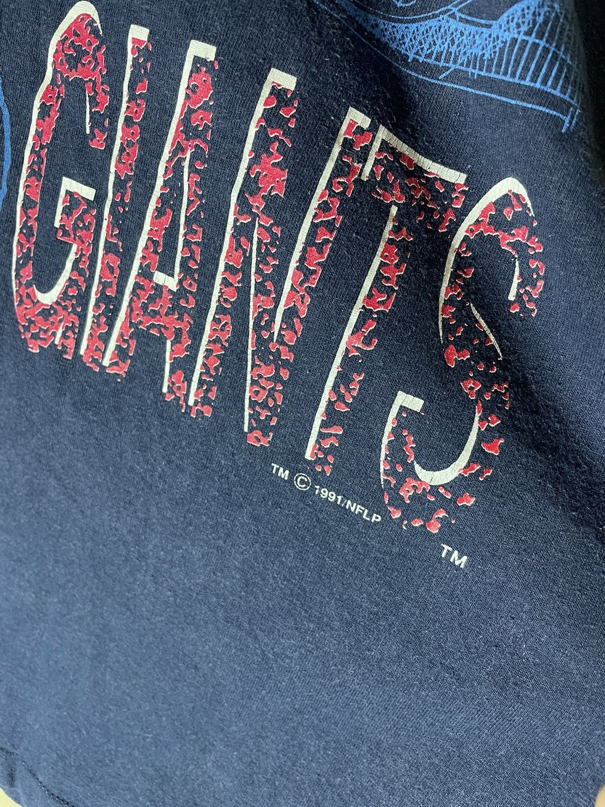 NFL × Vintage NFL Giants New York 1991 T shirt vintage Size US L / EU 52-54 / 3 - 9 Thumbnail