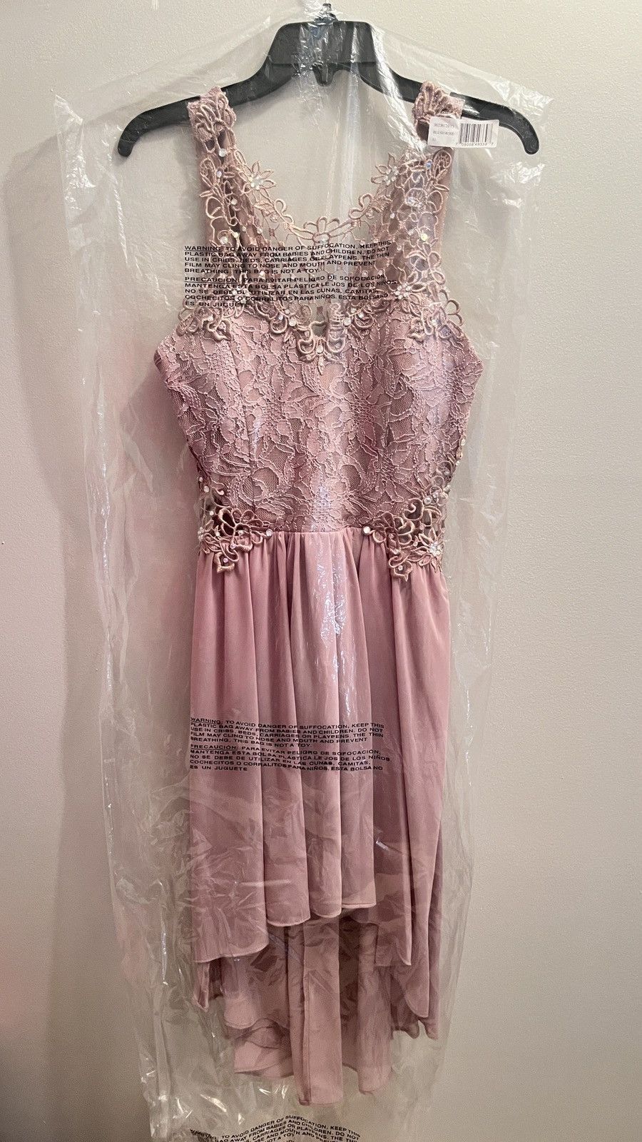 Other City Studios Juniors' High-Low Lace-Contrast Dress Size L / US 10 / IT 46 - 2 Thumbnail