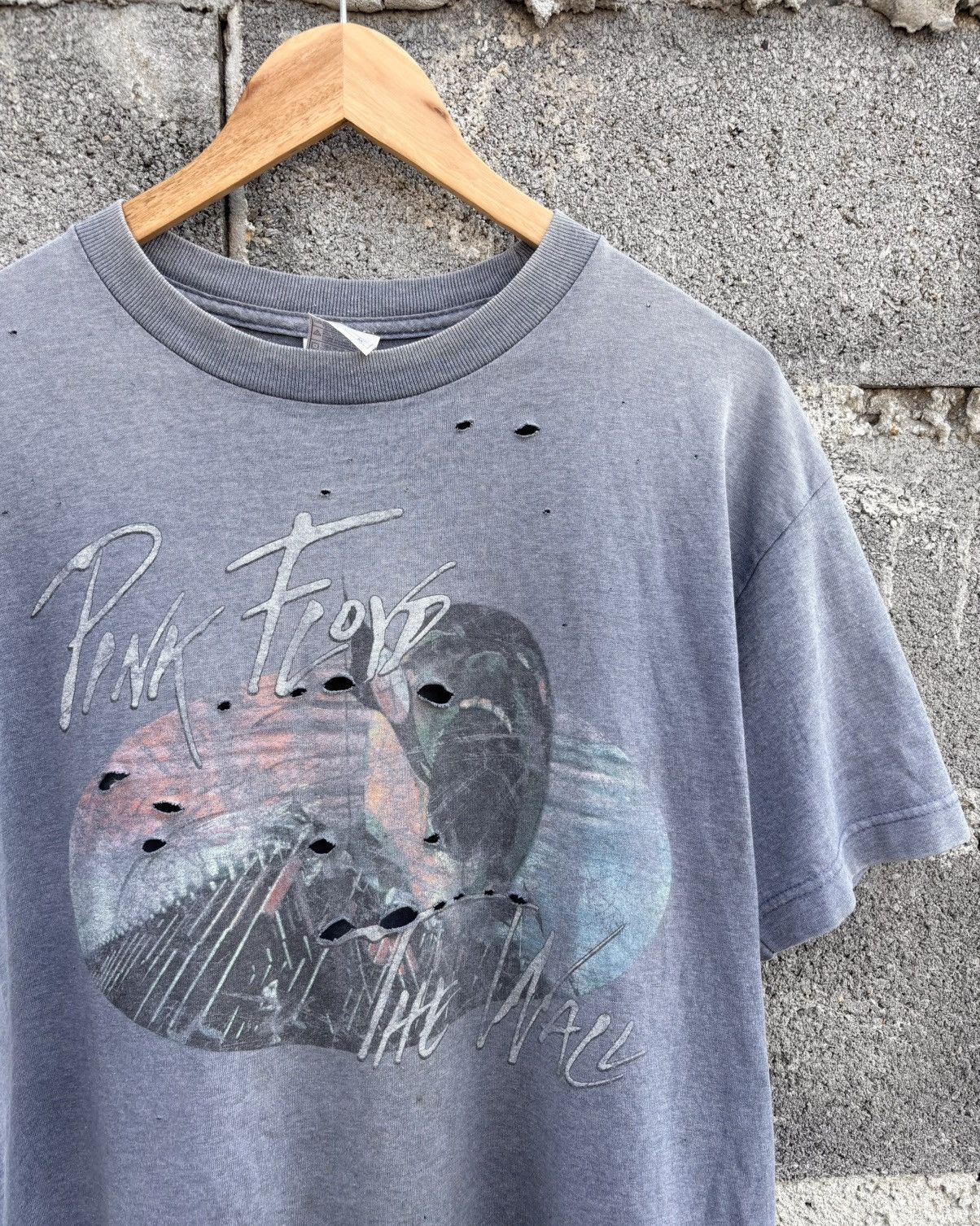 Band Tees Thrashed PINK FLOYD Faded T Shirt Distressed Size US M / EU 48-50 / 2 - 2 Thumbnail