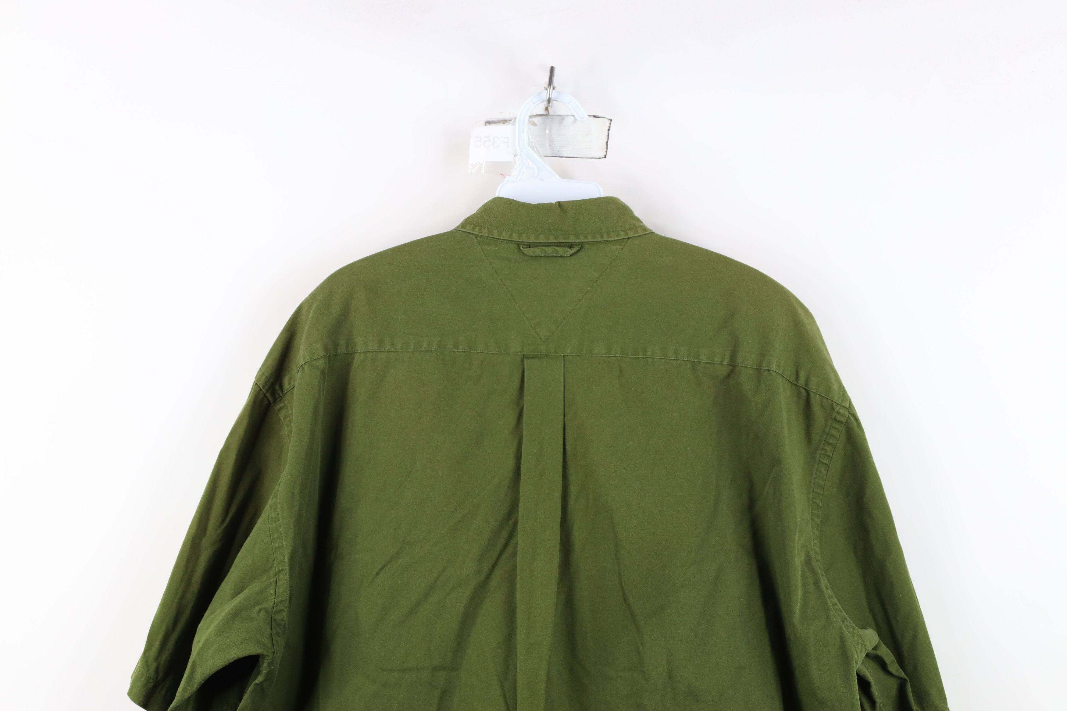 Tommy Hilfiger Vintage 90s Tommy Hilfiger Short Sleeve Button Down Shirt Size US L / EU 52-54 / 3 - 13 Thumbnail