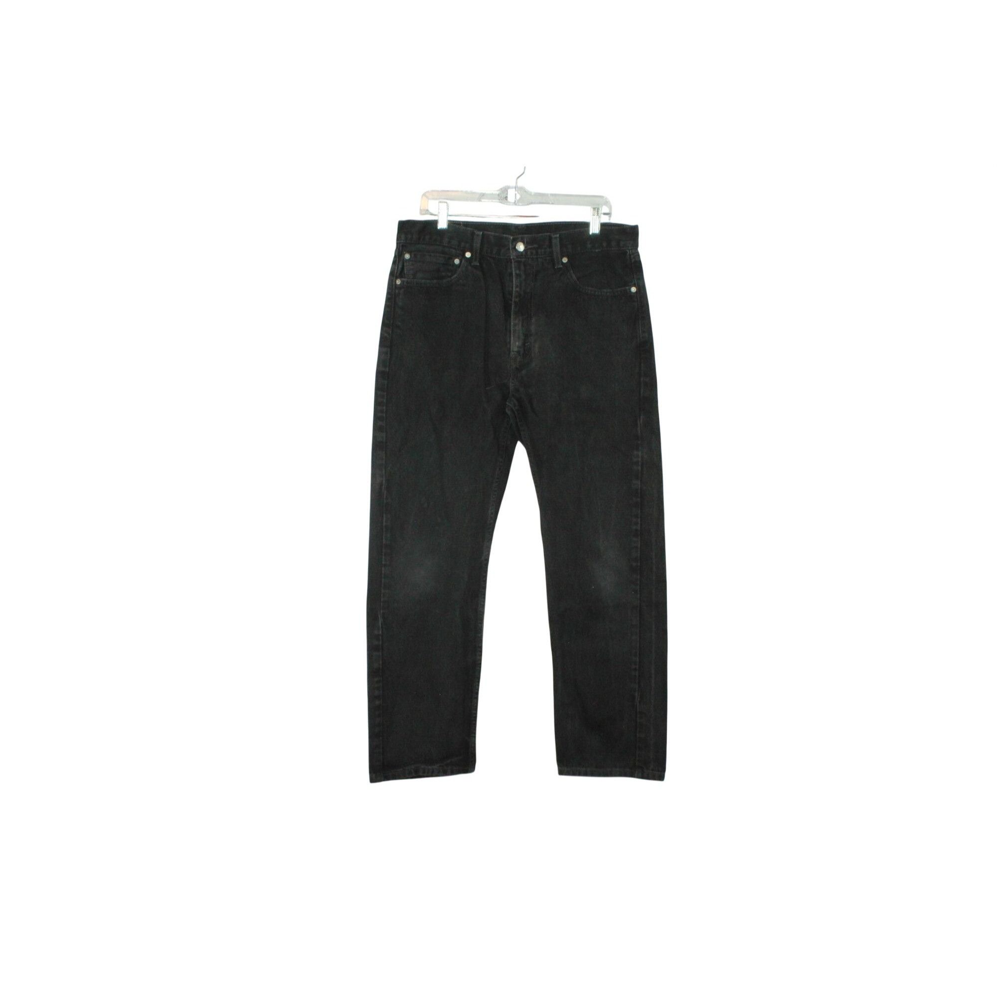 Levi's Levi's 505 Regular Fit Black Jeans Size US 36 / EU 52 - 1 Thumbnail