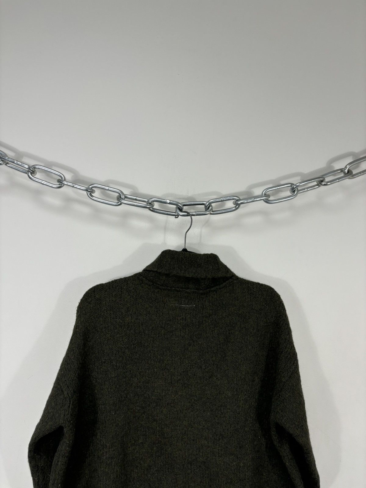 Maison Margiela Maison Margiela MM6 Khaki Green Mohair Turtleneck Sweater Size M / US 6-8 / IT 42-44 - 11 Thumbnail
