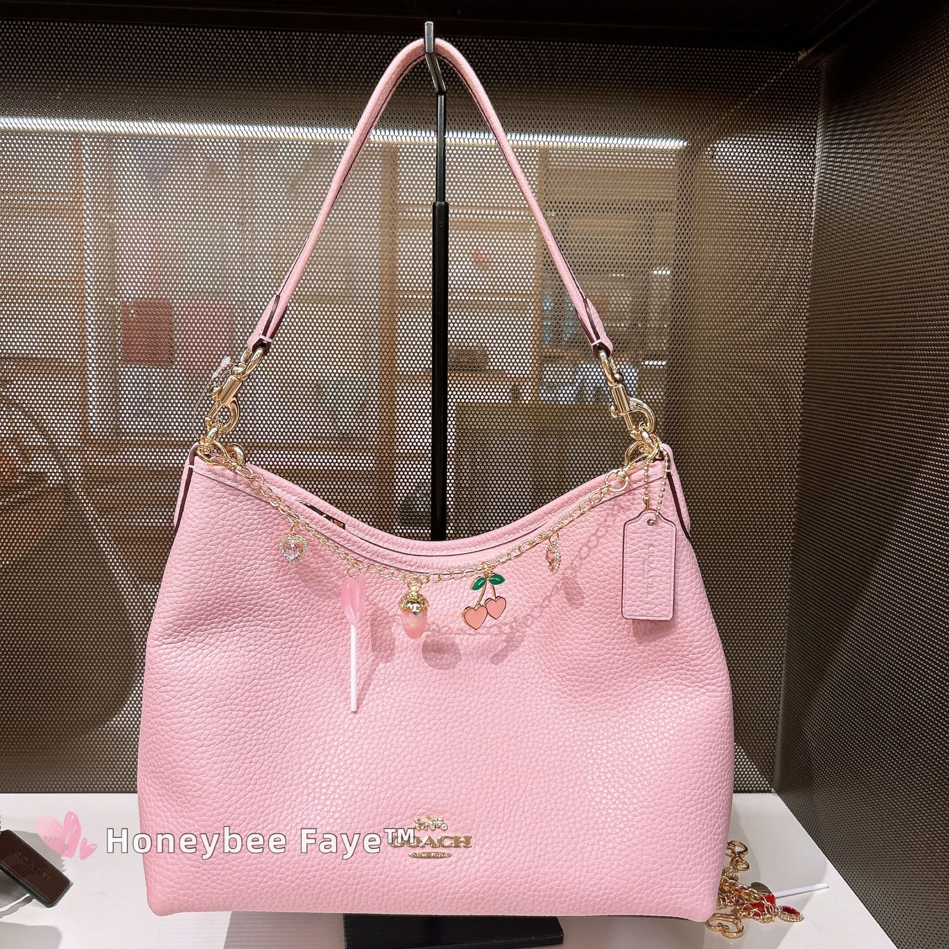 Coach Laurel Shoulder Bag CR148 Gold/Carnation Size ONE SIZE - 4 Thumbnail