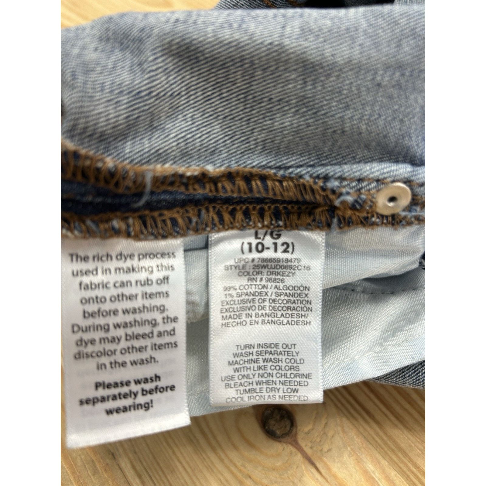 Jordache Jordache Girls 10 12 Blue Bib Overall Jeans Denim Y2K Boho. Size L / US 10 / IT 46 - 9 Thumbnail