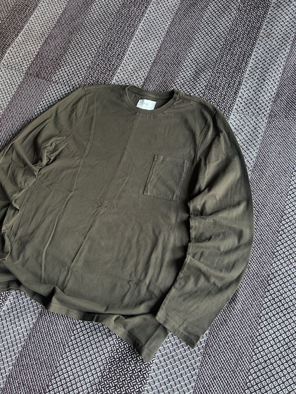 Folk Folk Streetwear Long Sleeve T-shirt Brown Solid Size 5 / L Size US L / EU 52-54 / 3 - 2 Thumbnail