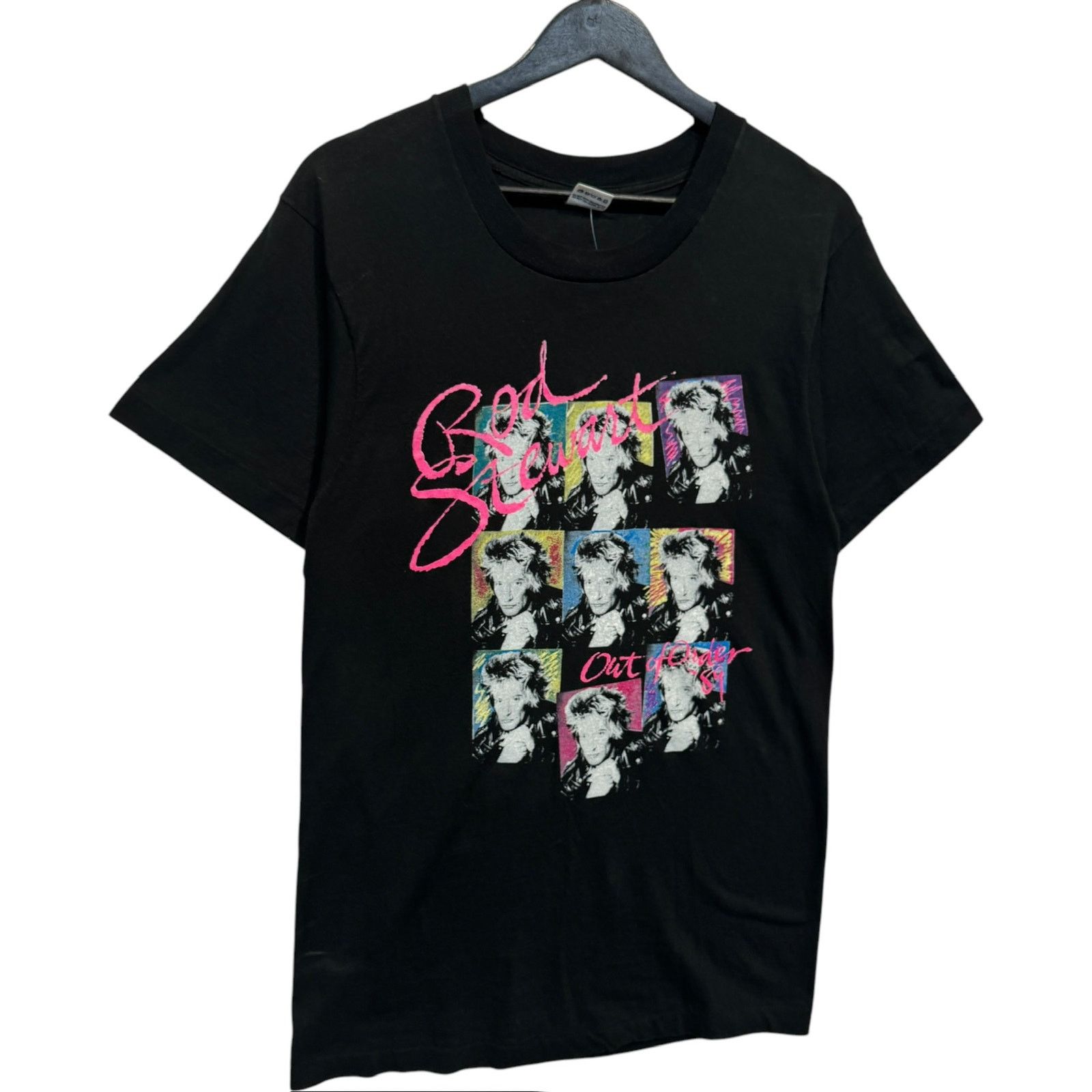 Fruit Of The Loom Vintage Rod Stewart Out Of Order Tour Tee 80s Large Size US L / EU 52-54 / 3 - 4 Thumbnail