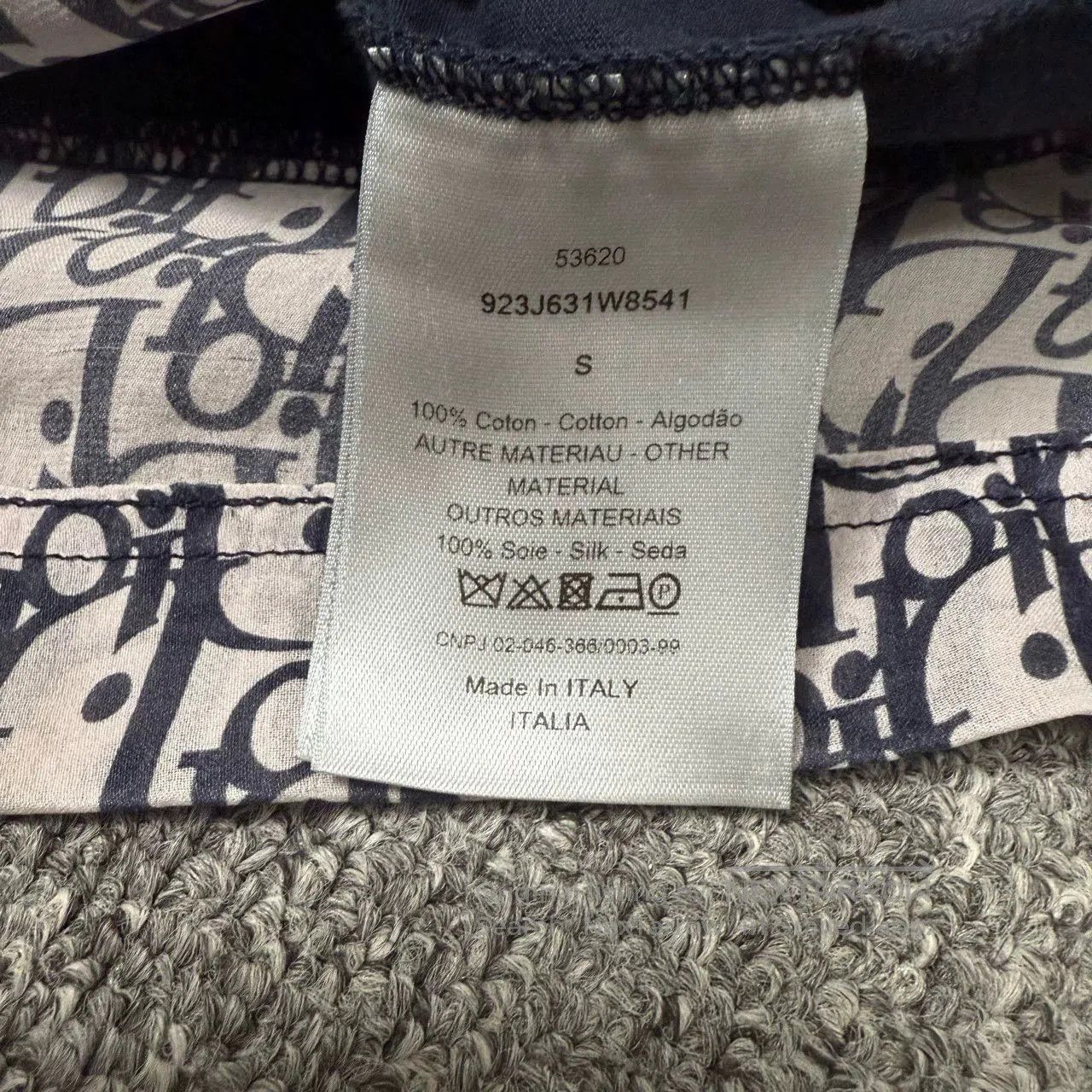 Dior black logo print short sleeve t-shirt. Size US S / EU 44-46 / 1 - 4 Thumbnail