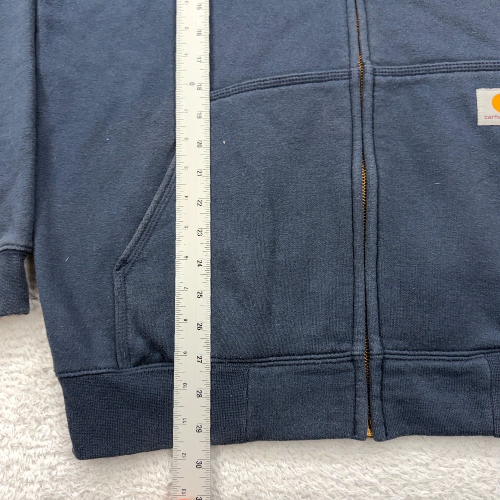 Carhartt Carhartt Hoodie Mens Full Zip Navy Blue In Control Security Workwear M Medium Size US M / EU 48-50 / 2 - 4 Thumbnail