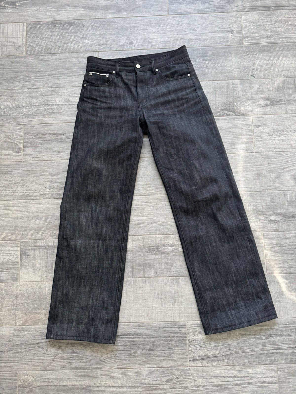 Other BERLINC Black Japanese Selvedge Denim Relax Fit (32x30) Size US 30 / EU 46 - 1 Thumbnail