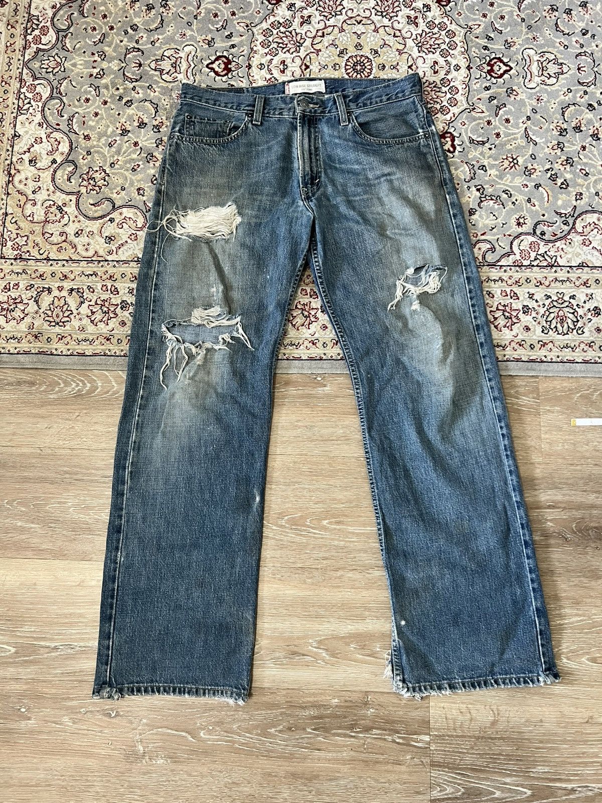 Levi's Vintage Clothing 2000s Levis Flare Bootcut Jeans y2k style Size US 33 - 1 Thumbnail