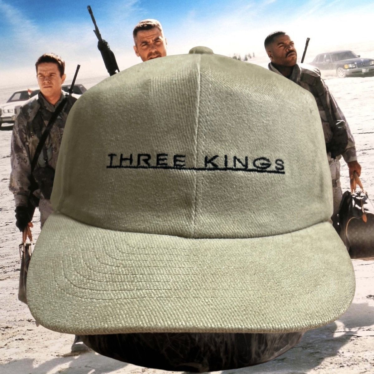 Vintage Three Kings Movie Promo Snapback Hat Vintage 1999 Size ONE SIZE - 1 Thumbnail