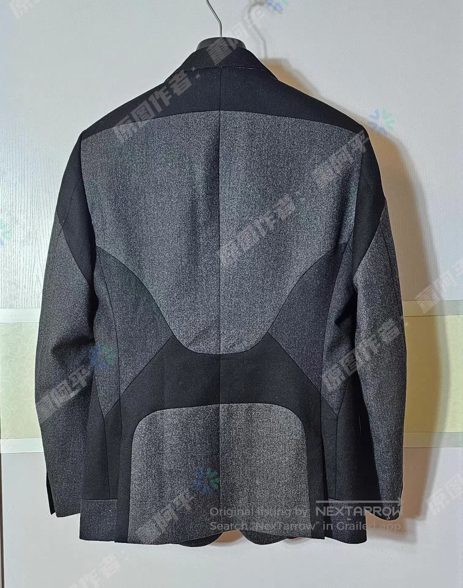 Alexander McQueen Gray Patchwork Jacket & Pants Set. Size US M / EU 48-50 / 2 - 3 Thumbnail