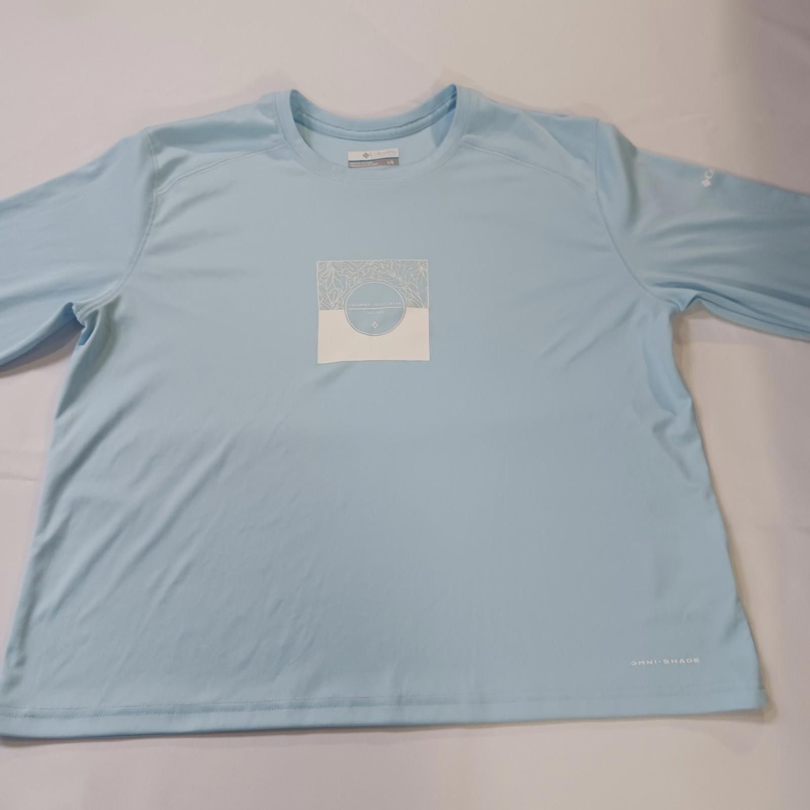Columbia Columbia Omni-Shade AL8460 Women's Blue T-Shirt Size Large Size L / US 10 / IT 46 - 11 Thumbnail