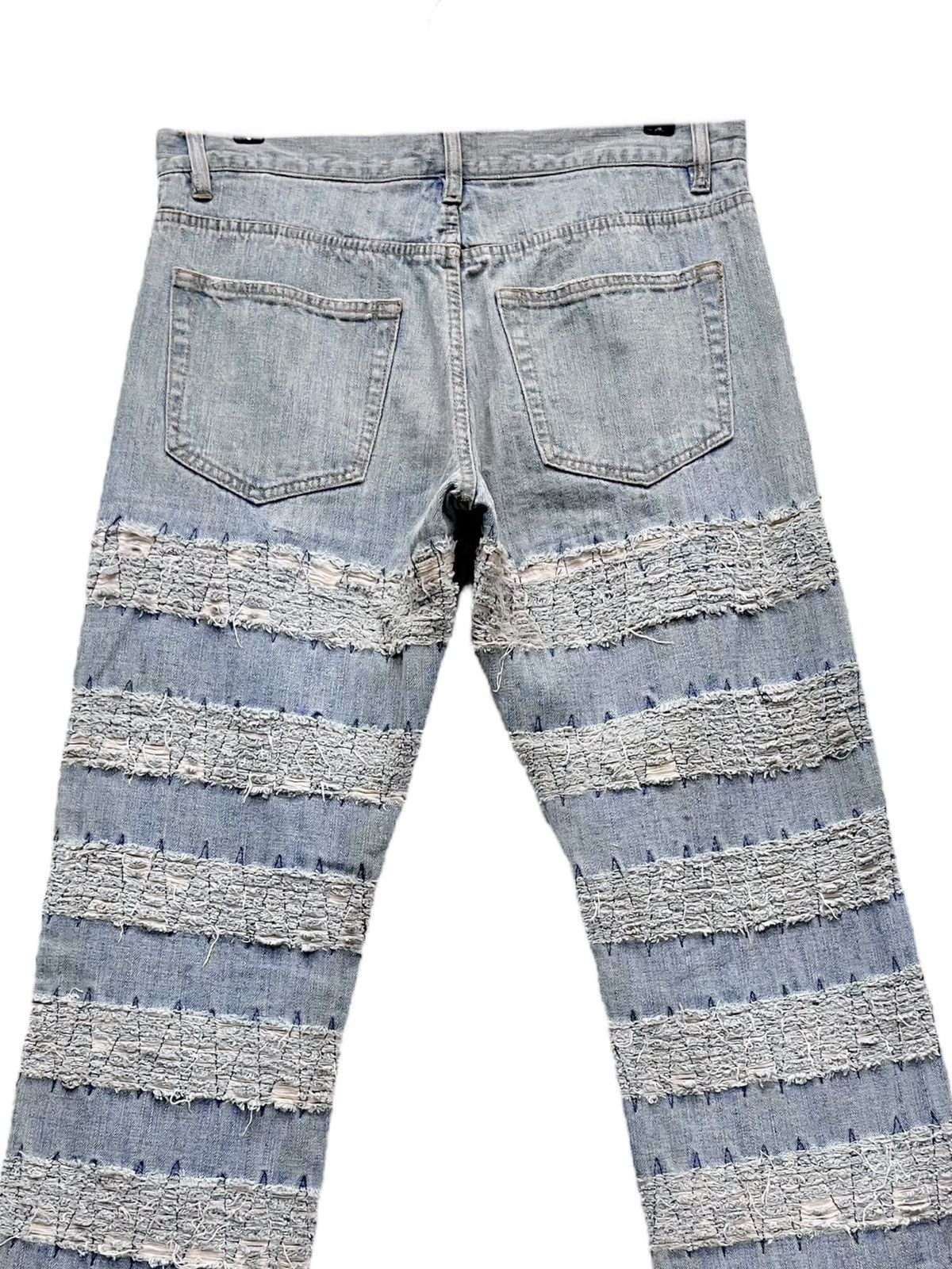 Japanese Brand 🔥RARE🔥Vtg GUMU INTERNATIONAL Designer Distressed Lightwash Size US 32 / EU 48 - 8 Thumbnail