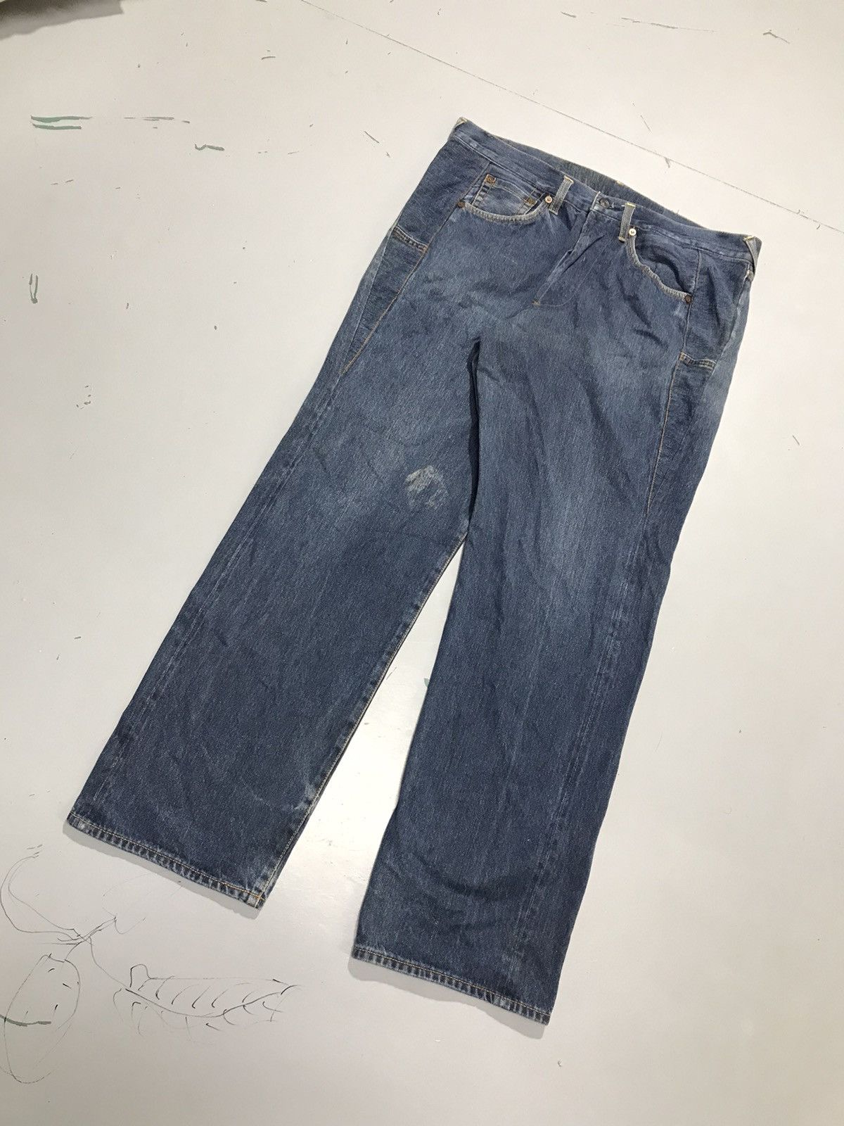 Japanese Brand Vintage Japanese brand seagull salvage denim Size US 36 / EU 52 - 3 Thumbnail