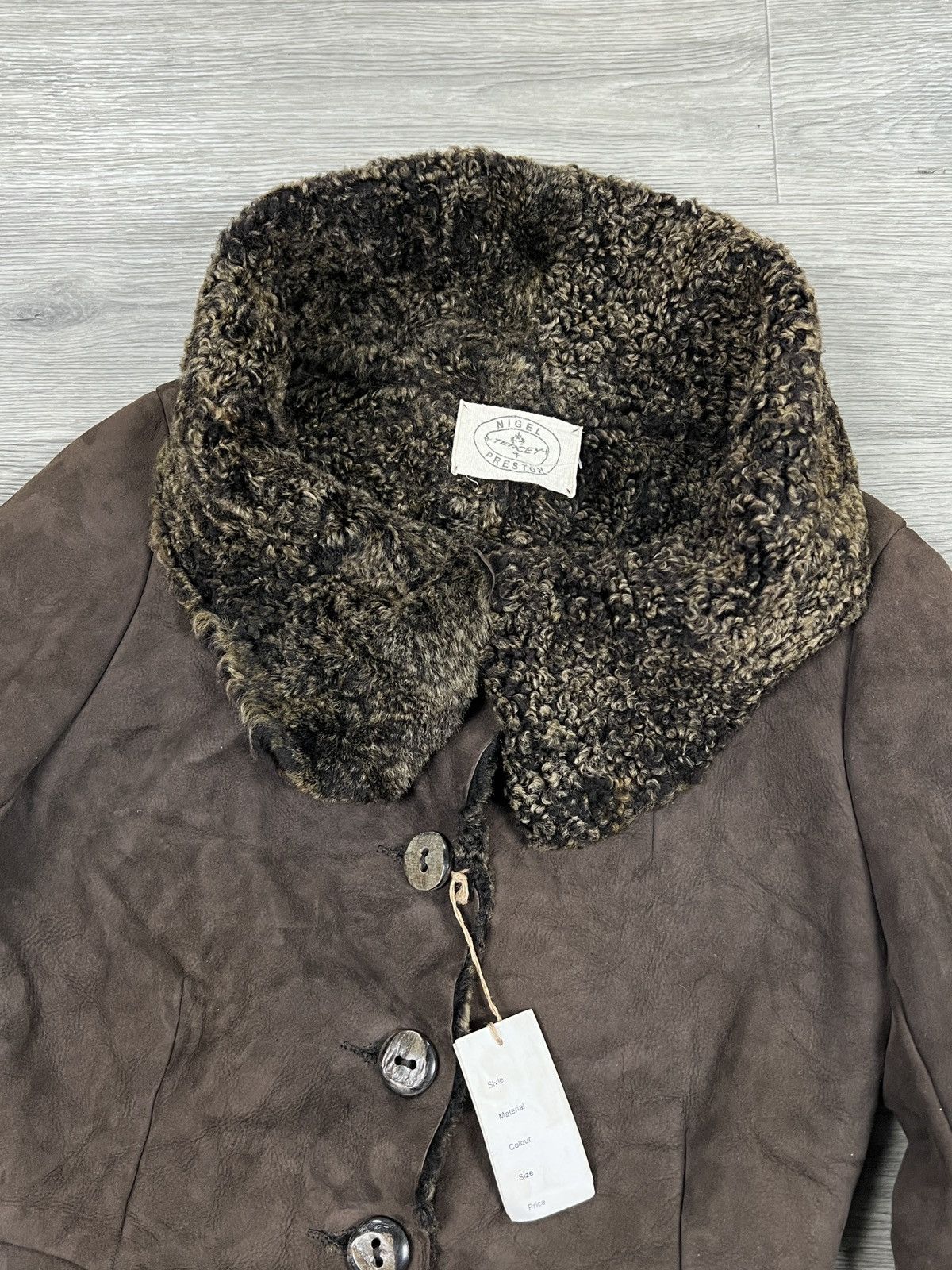 Other Rare Nigel Preston Lambskin Leather Shearling Hooded Jacket Size S / US 4 / IT 40 - 5 Thumbnail