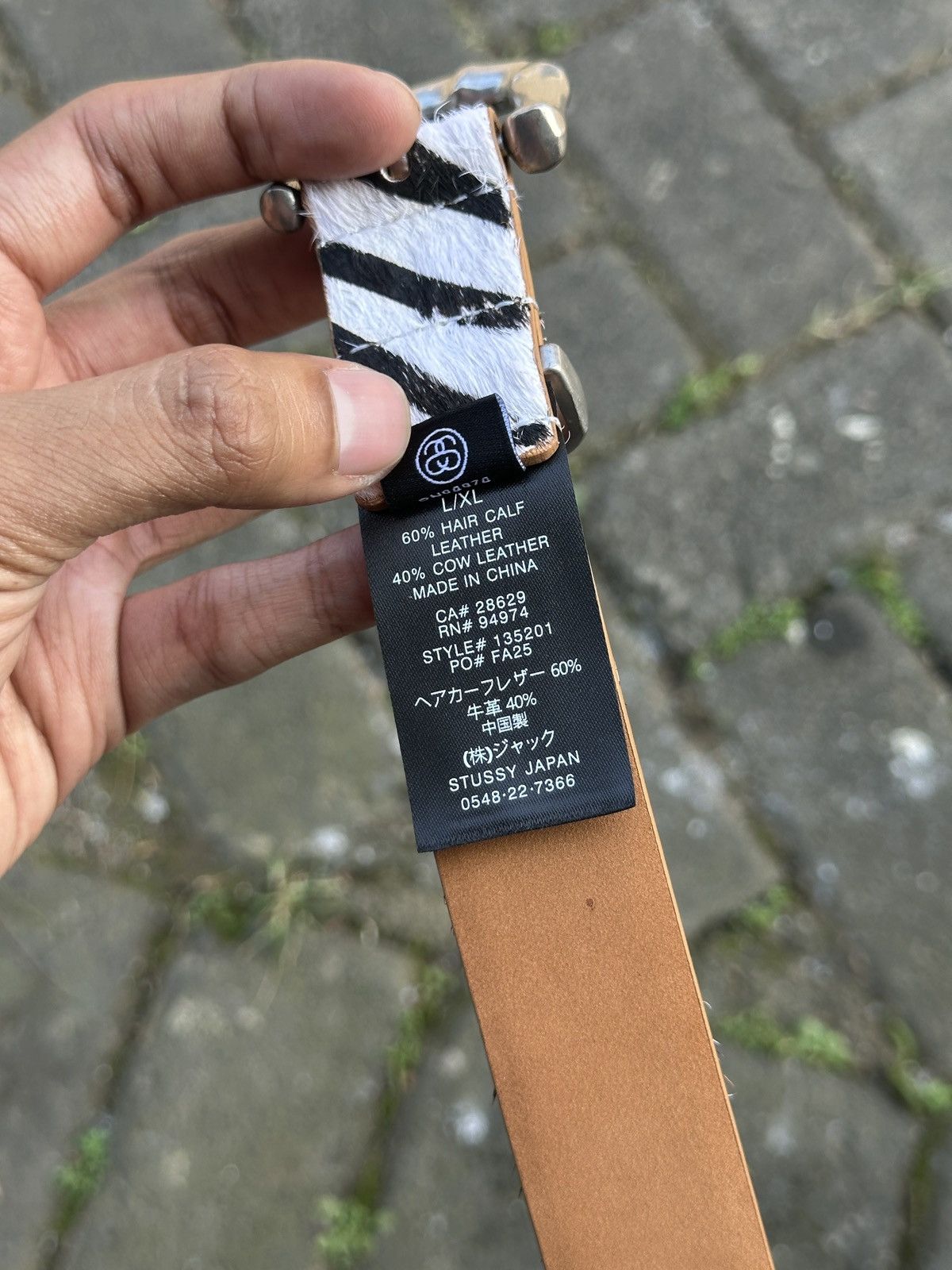 Stussy Stussy Bamboo buckle belts "Zebra pattern" Size ONE SIZE - 6 Thumbnail