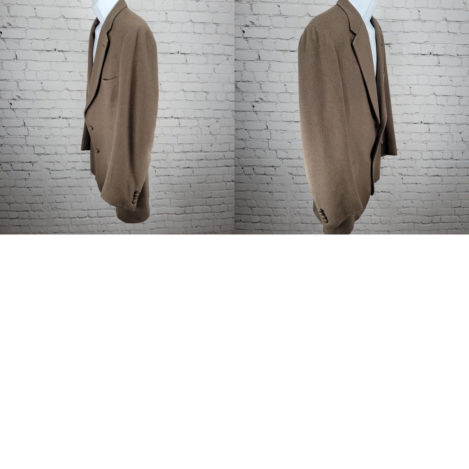 Vintage VTG Limited Edition Clothes Sports Coat Jacket Notch Blazer Brown 2 Button Single-Breasted 42 Mens Size 42R - 10 Thumbnail