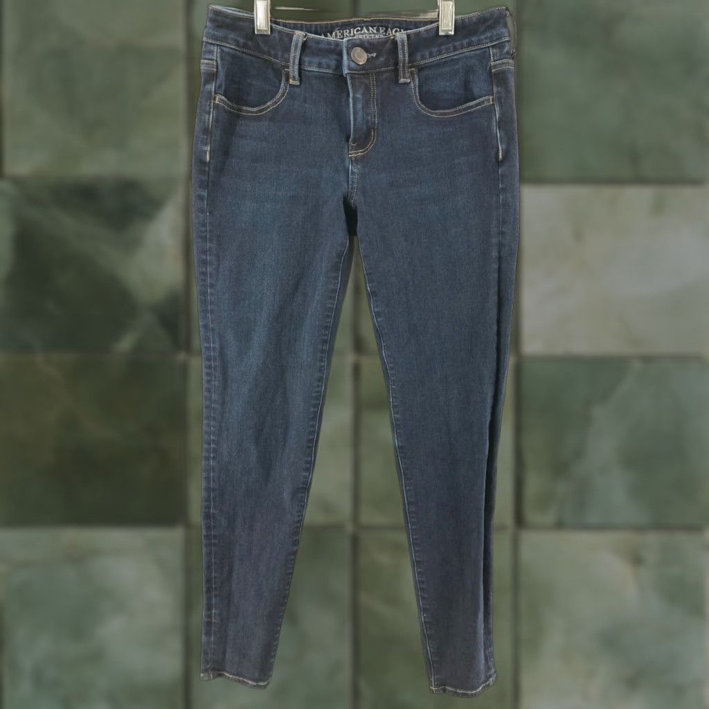 American Eagle Outfitters American Eagle Outfitters Jeans Jegging Womens 4 Regular Blue Cotton Blend Stretch Denim Reported Size 4 Adult Womens Jeans Jegging Size 27" / US 4 / IT 40 - 1 Thumbnail