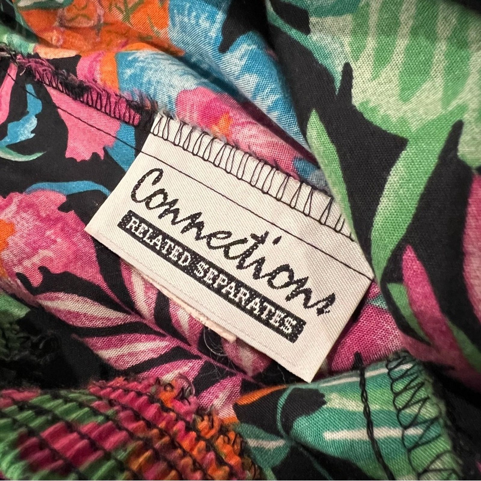 Vintage Vintage 80s Hawaiian Floral High Waisted Elastic Shorts Size 32" / US 10 / IT 46 - 4 Thumbnail