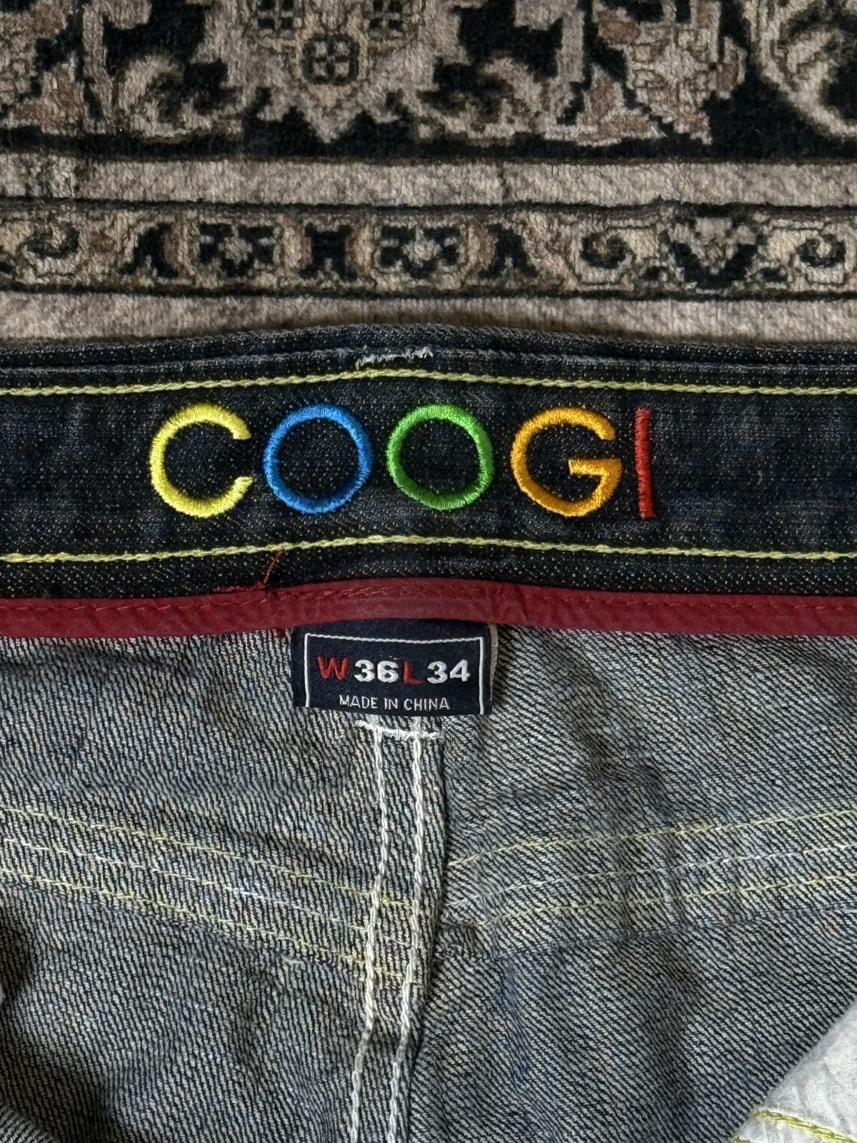 Coogi Y2K Coogi Embroidered Mens Jeans (Size 36x34) Size US 36 / EU 52 - 5 Thumbnail