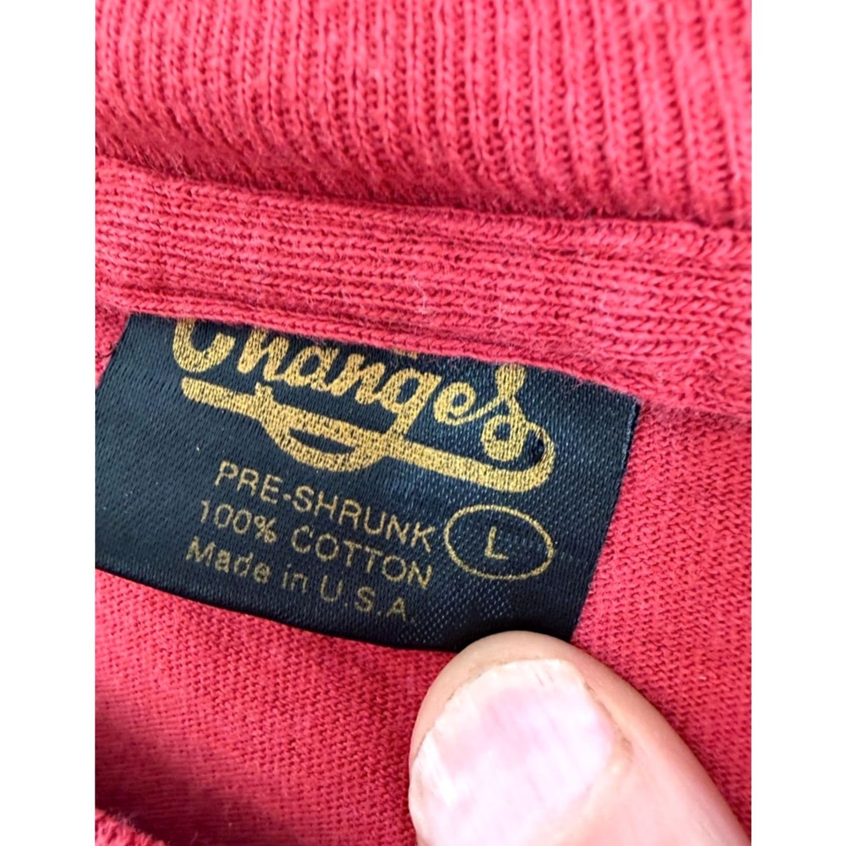 Changes VINTAGE Changes Shirt Mens L Red Michigan Frog Double Sided Tee 90s Warner Bros Size US L / EU 52-54 / 3 - 5 Thumbnail