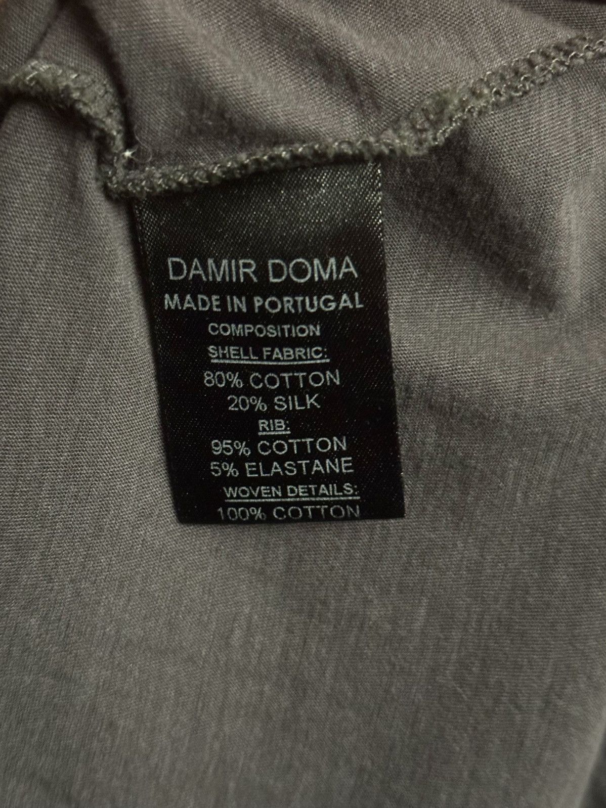 Damir Doma damir doma silk cotton gray asymmetrical top 46 men Size US S / EU 44-46 / 1 - 3 Thumbnail