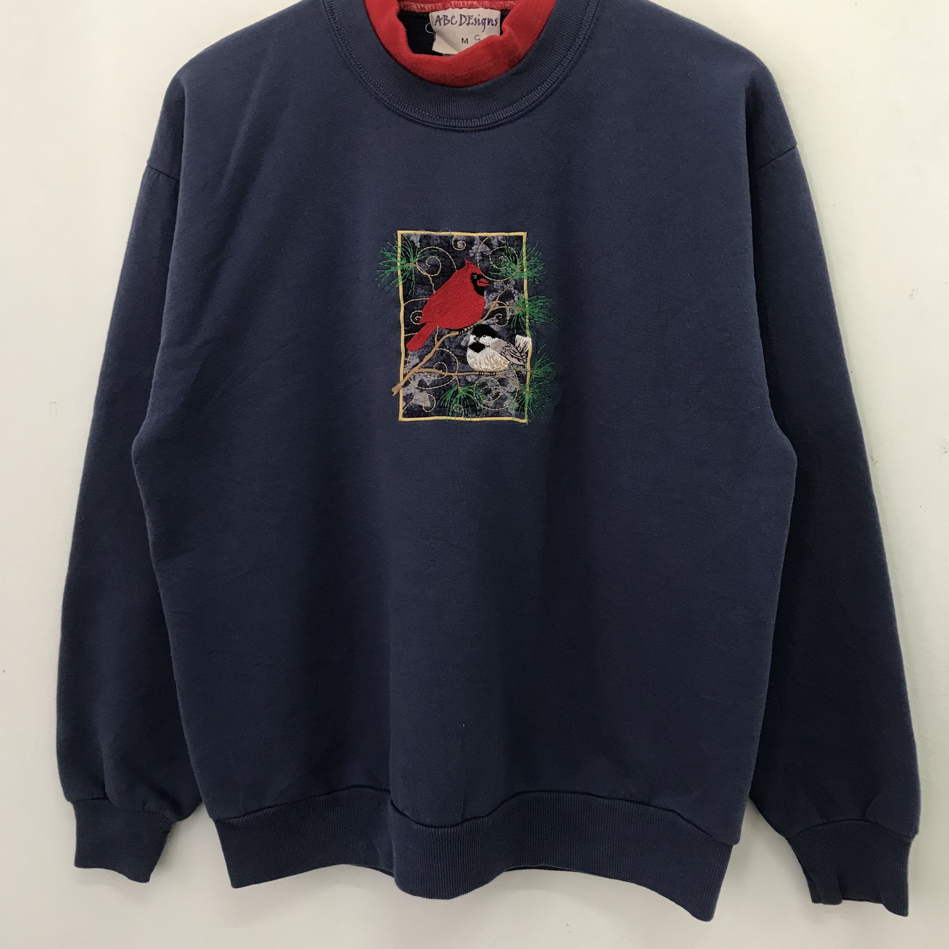 Northern Reflections Vintage Northern Cardinal Birds Blue Sweatshirt- 197 Size US S / EU 44-46 / 1 - 3 Thumbnail