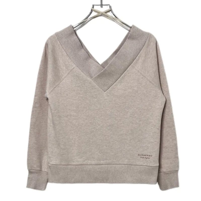 Burberry Burberry Grey Cotton Blend Women's Sweatshirt Size M / US 6-8 / IT 42-44 - 1 Thumbnail