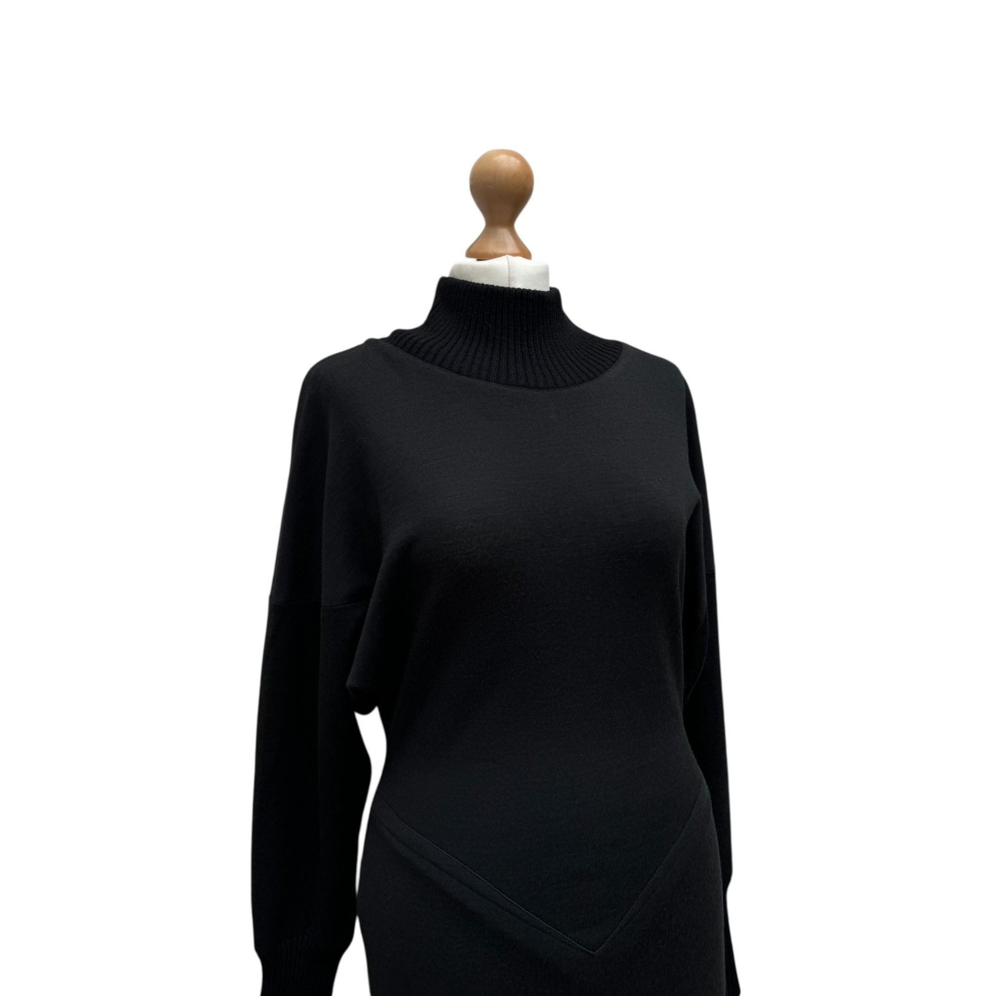 Alaia Vintage Black Wool Dress Size M / US 6-8 / IT 42-44 - 3 Thumbnail