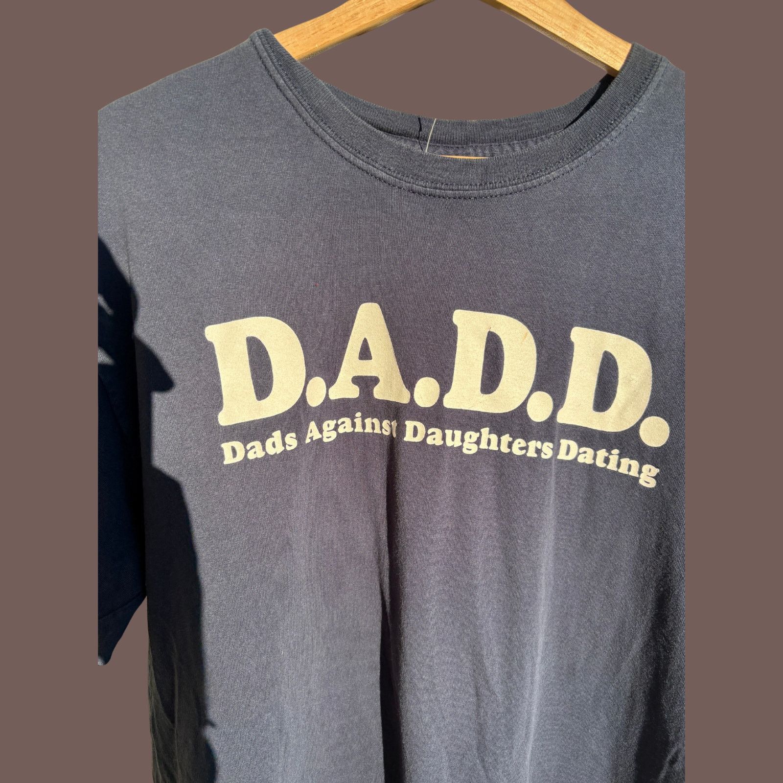Gildan VTG Graphic Tee | DADD Navy Cotton | Y2K Humor Size US L / EU 52-54 / 3 - 2 Thumbnail