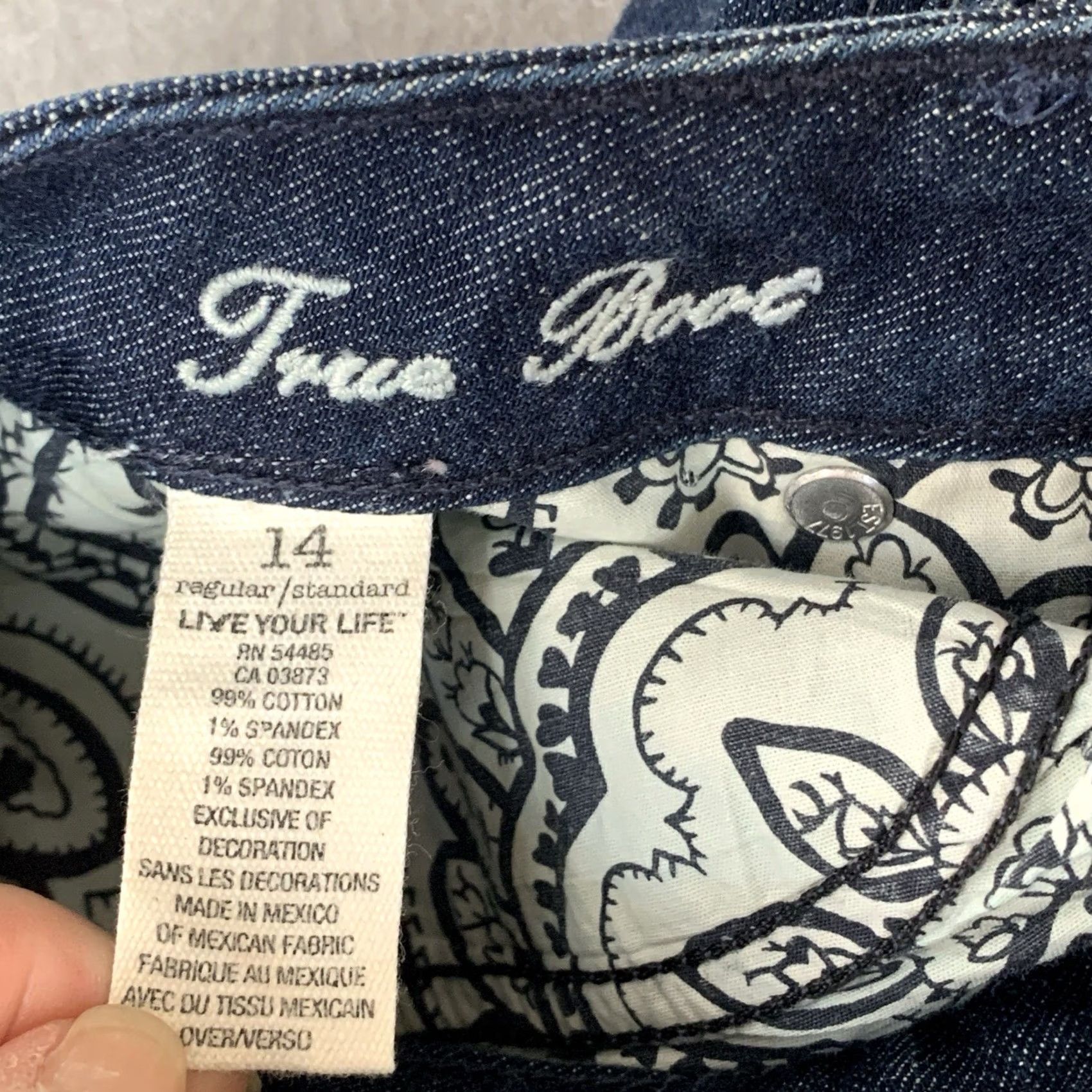 American Eagle Outfitters American Eagle Jeans Women's Size 14 Blue True Boot Hippie Y2K Cowgirl Western Jeans Ladies 14 Blue Denim Cotton Blend Regular Fit Vintage: No Size 36" / US 14 / IT 50 - 5 Thumbnail