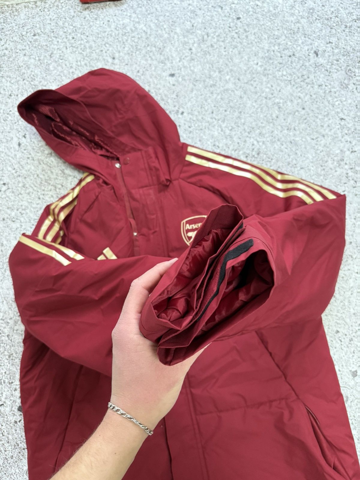 Adidas Arsenal Adidas 2023 2024 Stadium Parka Training Jacket Size US M / EU 48-50 / 2 - 8 Thumbnail