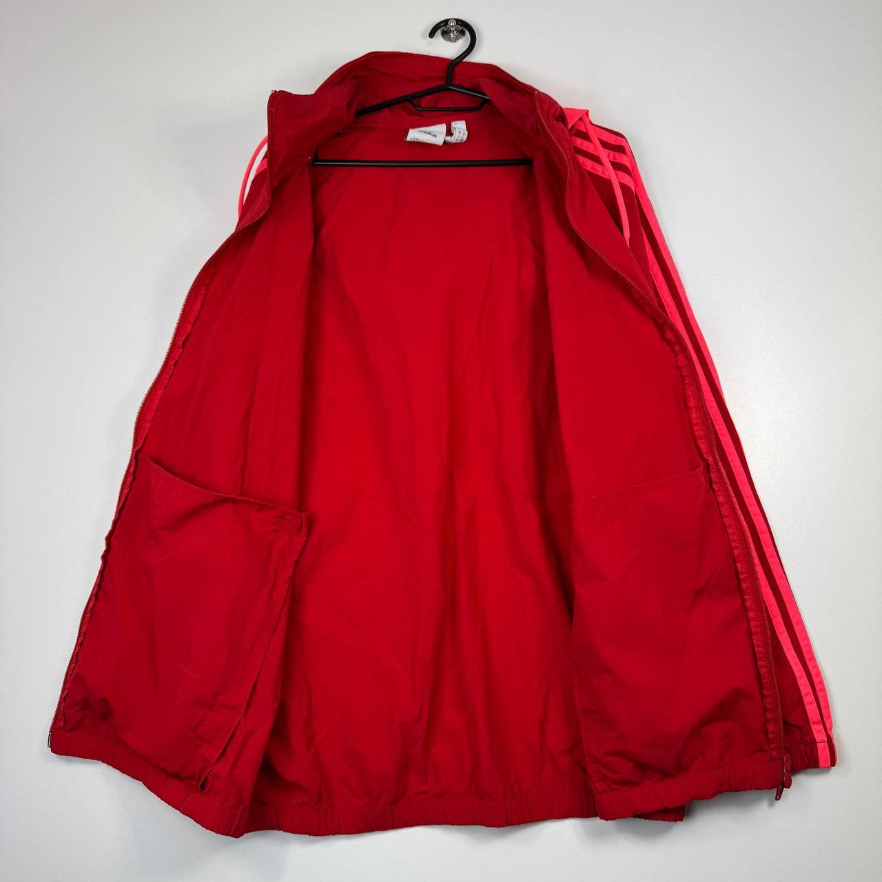 Adidas Adidas Originals Windbreaker Jacket Red Full Zip Hooded L Size US L / EU 52-54 / 3 - 6 Thumbnail