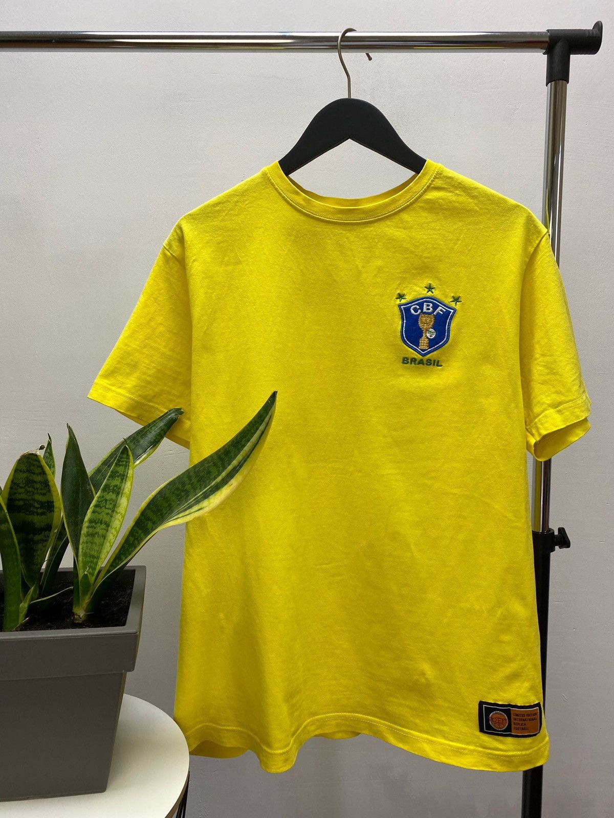 Other × Vintage Brazil 10 Pele Toffs Football Soccer Jersey Retro Remake Size US L / EU 52-54 / 3 - 1 Thumbnail