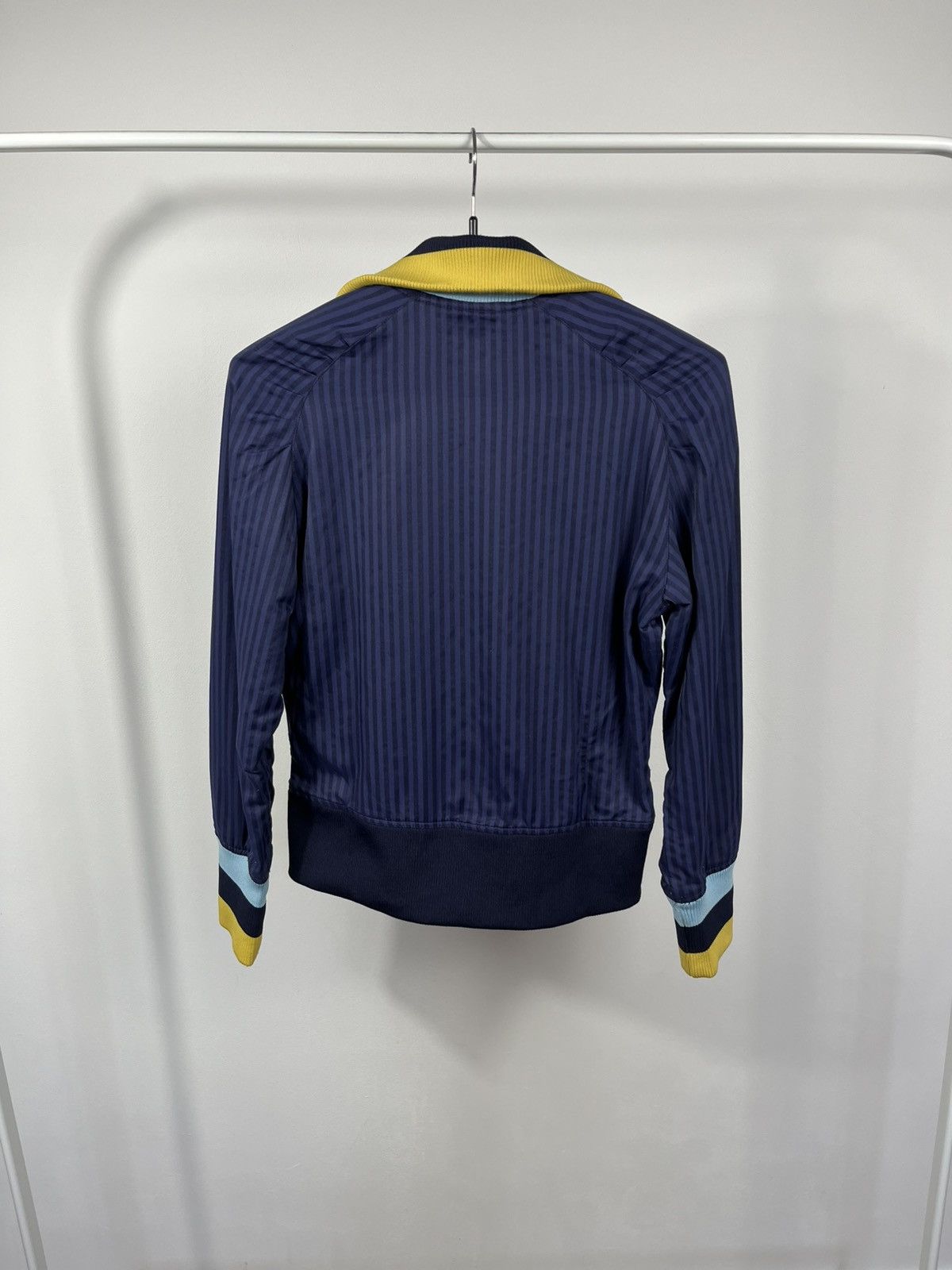 Adidas Adidas Women Track Jacket Navy Striped Zip Up Sport XS Size XS / US 0-2 / IT 36-38 - 7 Thumbnail